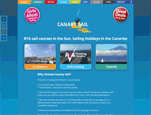 Tablet Screenshot of canarysail.com